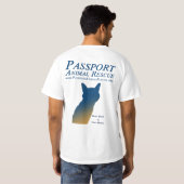 標準メンズ基本的なTシャツ Tシャツ (裏面フル)