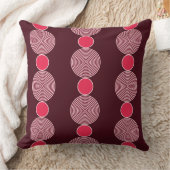 標準モダンピンクの円の線パターン クッション (ブランケット)