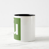 標準モデル(クォークの上で) ツートーンマグカップ (中央)