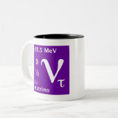 標準モデル(tauの中性微子) ツートーンマグカップ (正面左)