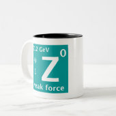 標準モデル(zの弱い力) ツートーンマグカップ (正面左)