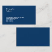 標準ユニークダークブルーのコンサルタントの名刺 名刺 (正面/裏面)