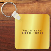 標準ユニーク特殊金ゴールド色の背景 キーホルダー (正面)