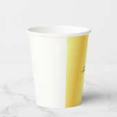 標準ユニーク特殊金ゴールド色の背景 紙コップ (右)