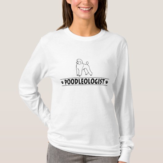 標準ユーモアのあるプードル Tシャツ (正面)