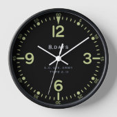 標準レトロ米国陸軍航空機用時計 壁時計 (正面)