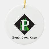 標準ロゴのPLCセラミックサークルオーナメント セラミックオーナメント (正面)