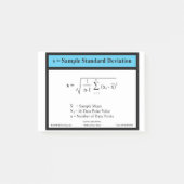 標準偏差の数式の例 ポストイット (正面)