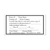 標準公証人公文書スタンプ セルフインキングスタンプ (デザイン)