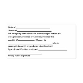 標準公証人公認書 セルフインキングスタンプ