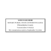 標準公証印押パーソナライズされた紙 セルフインキングスタンプ (デザイン)