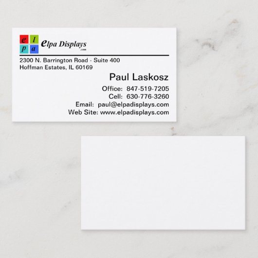 標準名刺 名刺 (正面/裏面)