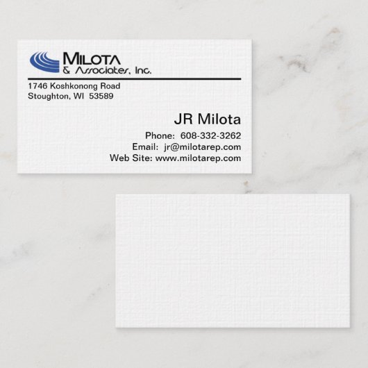 標準名刺 名刺 (正面/裏面)