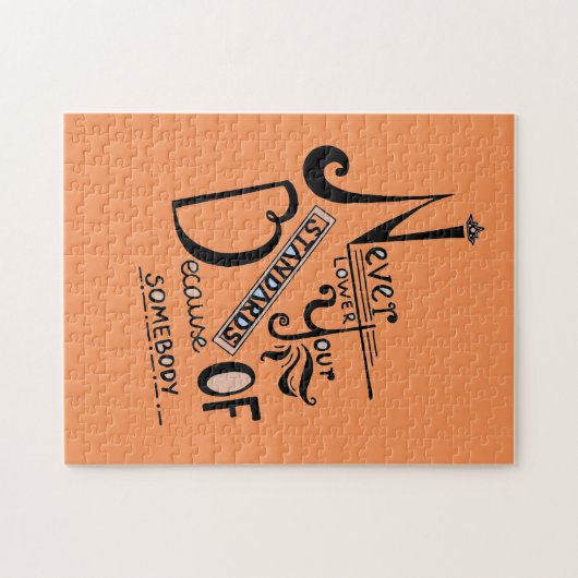 標準引用文を決して下げなやる気を起こさせるい ジグソーパズル (横)