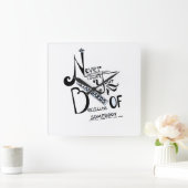 標準引用文を決して下げなやる気を起こさせるい スクエア壁時計 (ホーム)