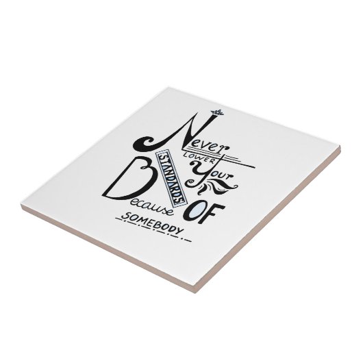 標準引用文を決して下げなやる気を起こさせるい タイル (側面)