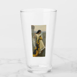 標準旗を縫う（中世の女性） タンブラーグラス