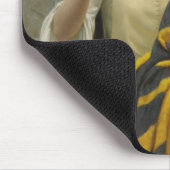 標準旗を縫う（中世の女性） マウスパッド (コーナー)