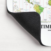 標準時間は標準(タイムゾーンマップ) マウスパッド (コーナー)