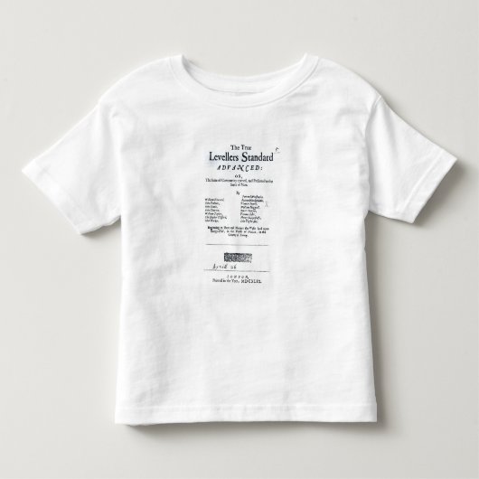 標準本当の平等主義のとびら トドラーTシャツ (正面)