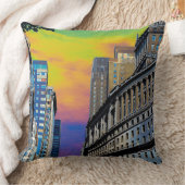 標準油建物ニューヨークシティUSAポスター クッション (ブランケット)