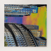 標準油建物ニューヨークシティUSAポスター ジグソーパズル (横)