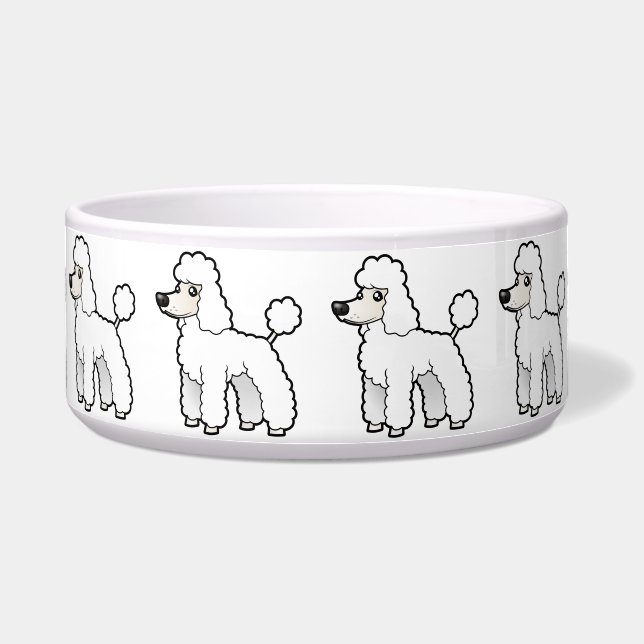 標準漫画かミニチュアまたはトイプードル ボウル (正面)