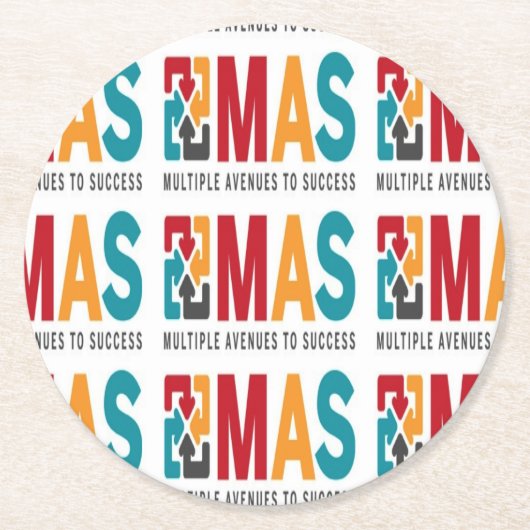 標準的なコースター ラウンドペーパーコースター (正面)