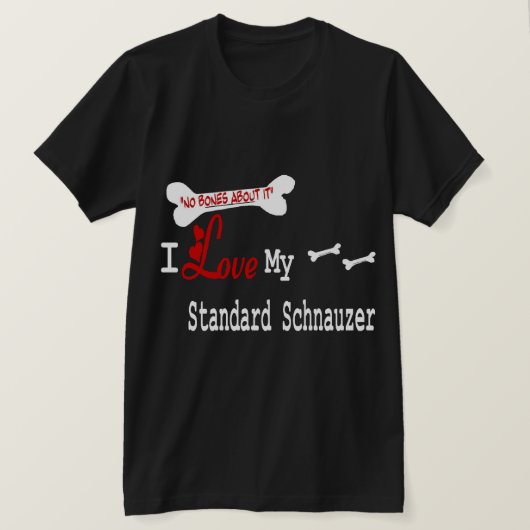 標準的なシュナウザーの贈り物 Tシャツ (デザイン正面)
