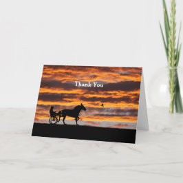 標準的なトロッティング競走馬グリーティングカード カード