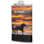 標準的なトロッティング競走馬飲料フラスコ フラスク (左)