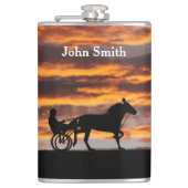 標準的なトロッティング競走馬飲料フラスコ フラスク (正面)