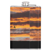 標準的なトロッティング競走馬飲料フラスコ フラスク (裏面)