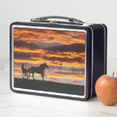 標準的なトロット競走馬弁当箱 メタルランチボックス (インサイチュ)