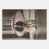 標準的なフランスのファッション滑走路の切り離し ラッピングペーパーシート (正面2)