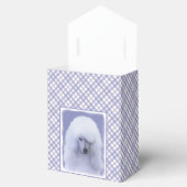 標準的なプードル·ホワ絵画イト-オリジナル·ドッグ·アート フェイバーボックス (オープン)