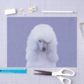 標準的なプードル·ホワ絵画イト-オリジナル·ドッグ·アート 薄葉紙 (クラフト)