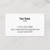 標準的な名刺の~の日米の友情 名刺 (裏面)