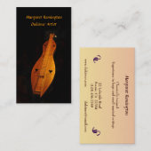 標準的な名刺Dulcimerのミュージシャンのパック 名刺 (正面/裏面)