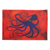 標準的な枕カバーの赤セットのタコ 枕カバー (裏面-左)