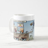 標準的な衝突の便宜主義者 コーヒーマグカップ (正面左)