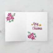 標準的な5" x 7"の折りたたみ式ホリデーカード シーズンカード (内部)