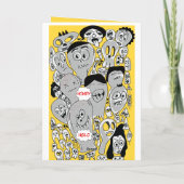 標準的な、12.7 cm x 17.8 cm 折りたたみ式グリーティングカード カード (裏面)