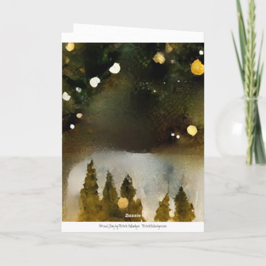 標準的な、5" x 7" の折りたたみ式グリーティングカード カード (裏面)