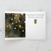 標準的な、5" x 7" の折りたたみ式グリーティングカード カード (内部)