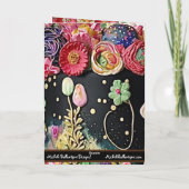 標準的な、5" x 7" の折りたたみ式グリーティングカード カード (裏面)