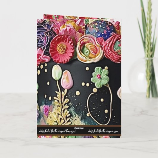 標準的な、5" x 7" の折りたたみ式グリーティングカード カード (裏面)