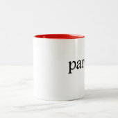 標準茶ティーカップ ツートーンマグカップ (中央)