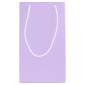 標準薄紫の背景 スモールペーパーバッグ (裏面)