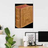 標準辞書ヴィンテージ文献 ポスター (ホームオフィス)